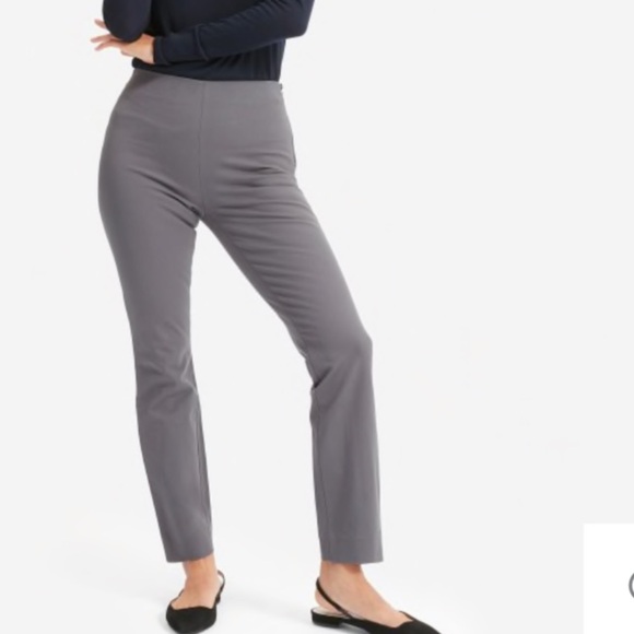 Everlane work pant in slate gray, ankle length. - Picture 1 of 4